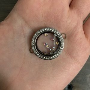 Origami Owl bracelet locket with Swarovski